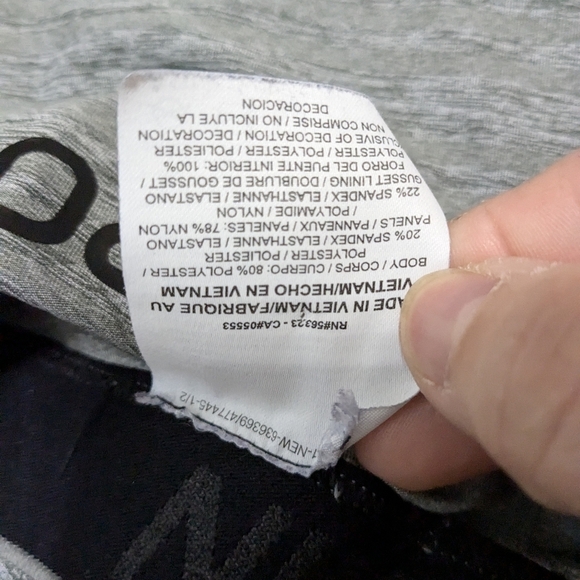 Nike Pro Women's Medium Heather Gray Dri-Fit Crop Tight Fit Training Tights - Picture 6 of 10